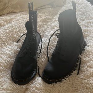 Black Doc Martens lace up
